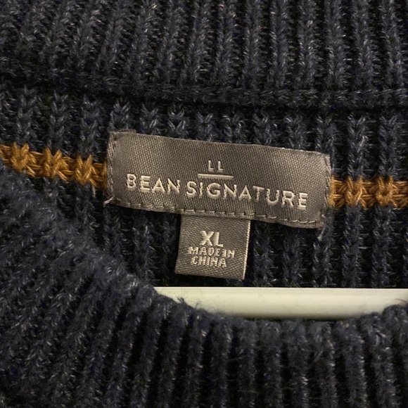 LL Bean Signature Stripped Sweater - Picture 3 of 4